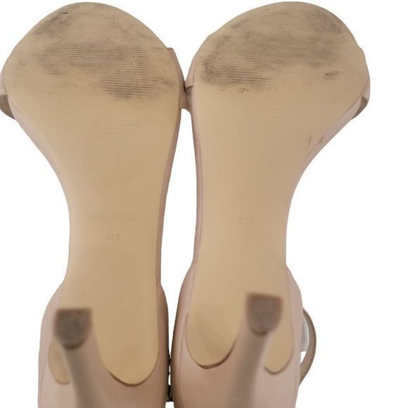Nine West nude cream 3 in heels‎ ankle strap size 9M neutral - Picture 3 of 7